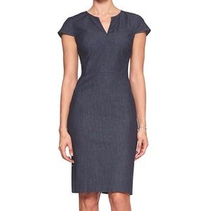 Banana Republic Indigo Denim Sheath Dress